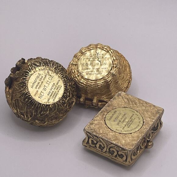 Vintage Hypnotique Max Factor Perfume Holders - Set Of 3 (1.5") - Picture 3 of 7